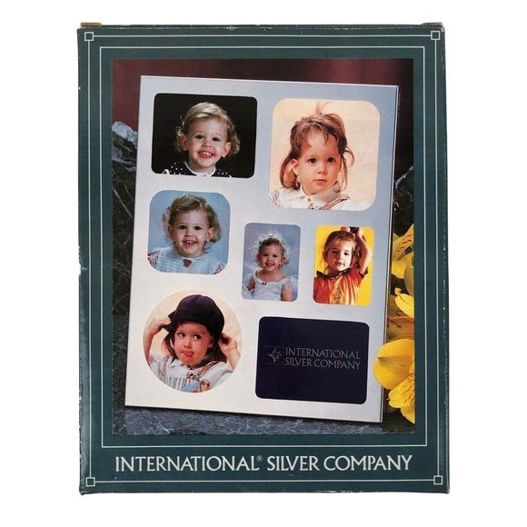 International Silver Company Silvertone Collage Frame 99117767 Tabletop 1992 - Picture 1 of 10